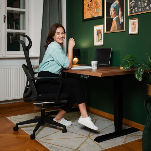 Ergonomická kancelářská židle s podnožkou Liftor Orca